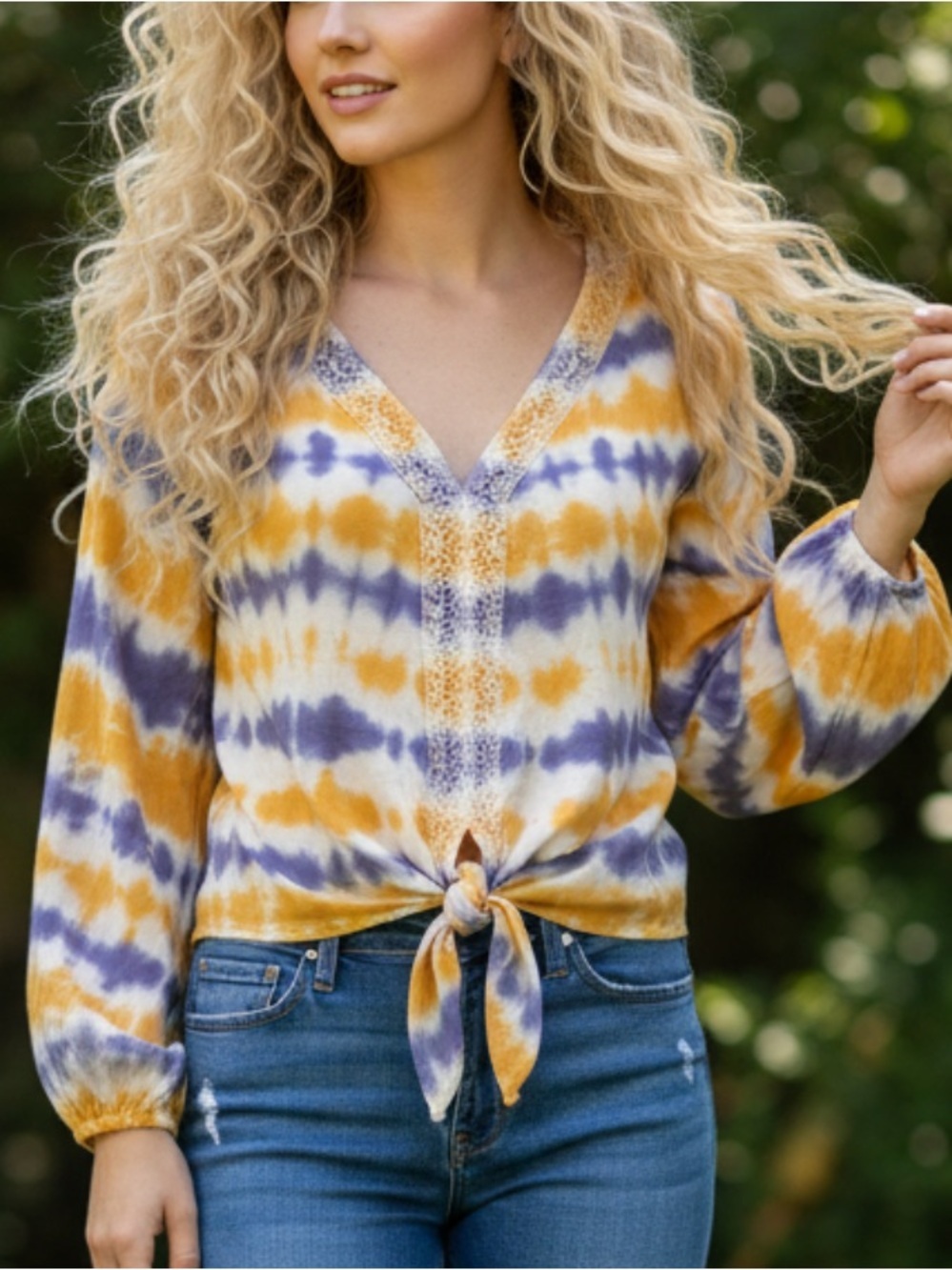 NWT -LOLA P. New York women’s Boho blouse